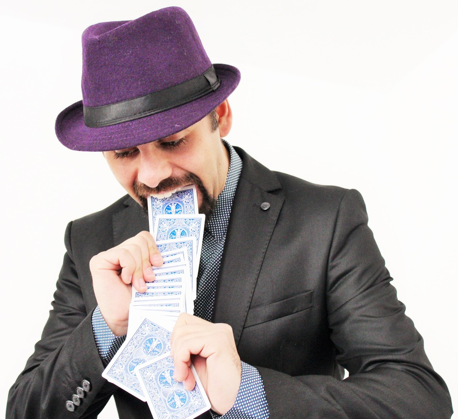 Magicianpuking cards-pxhere.jpg