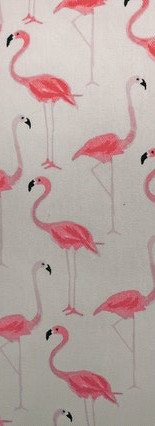 Pink flamingo pattern repeated several times to remind readers to repeat new knowledge and skills.
